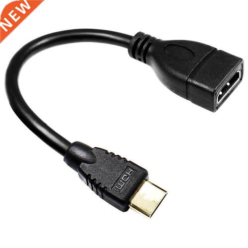 Gold plated 1080P Mini HDMI Male to HDMI Female Adapter Cabl