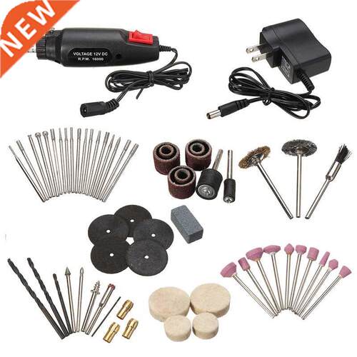 60Pcs Mini Grinders DC12V Mini Micro Small Drill Grinders Gr