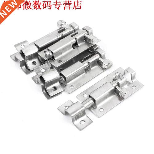 5pcs 2 Inch Lengte Deurslot Sliding Lock Barrel Bolt Silver