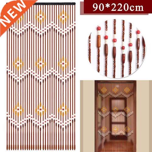 Wooden Door Curtain Blinds Handmade Fly Screen Wooden Bead S