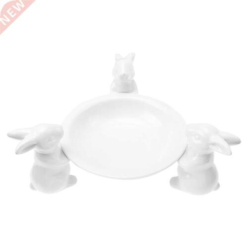 1 Set of Home Use Food Tray Ceramic Food Dish Cake Display