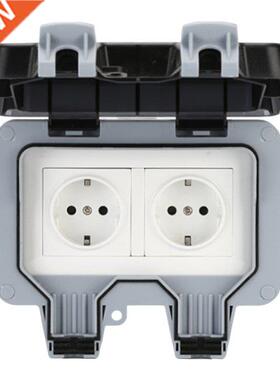 IP66 Weatherproof Waterproof Outdoor Wall Power Socket 16A D