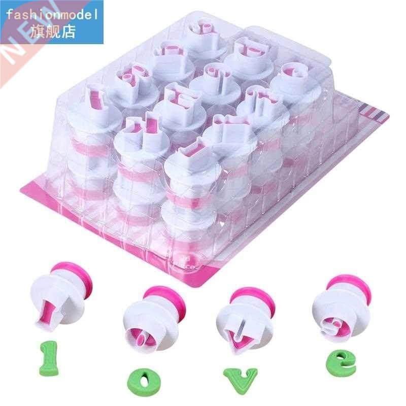 Creative Cake Mould Alphabet Letter Number Plunger Cutter Mo