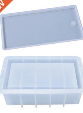 Dominoes Box with Lid Epoxy Resin Mold Chess Tissues Storage