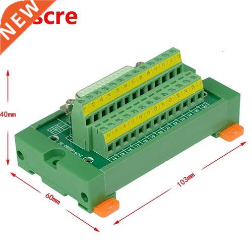 DB25 Mini D-Sub DIN Ril Mount Interfce Module , DB25 Feml