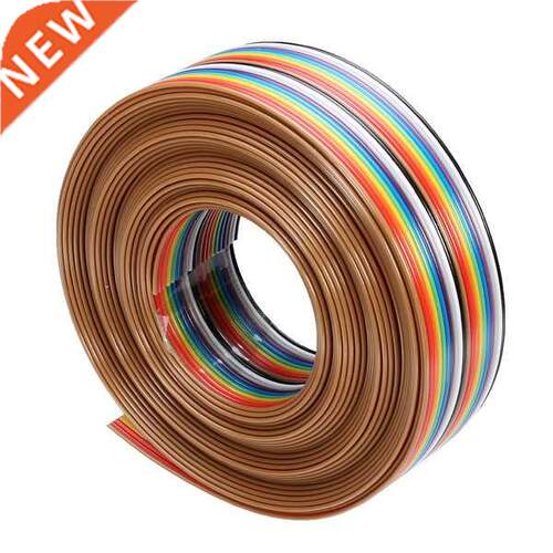 1PC 5M 1.27mm 20P Jumper Cable Wire Rainbow Flat Wire