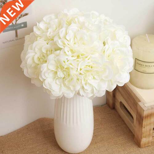 5pcs Beautiful Artificial Peony Flowers High Quality White B
