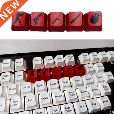 5Pcs Only Keycap  PBT Dye-sublimation 5Key Creative CSGO