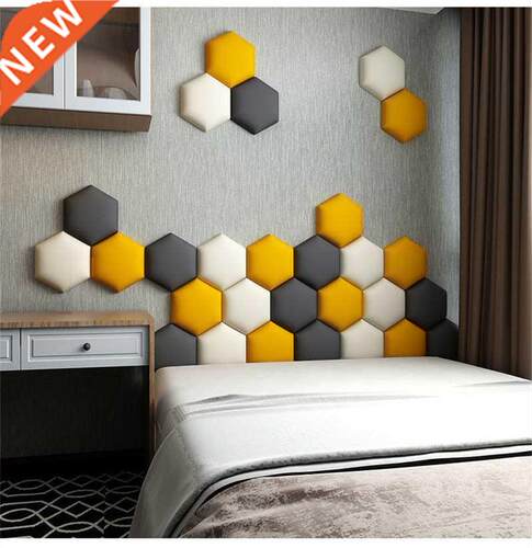 Buy 10 Get 12 Hexagonal Headboard D Wall Stickers Bedroom L