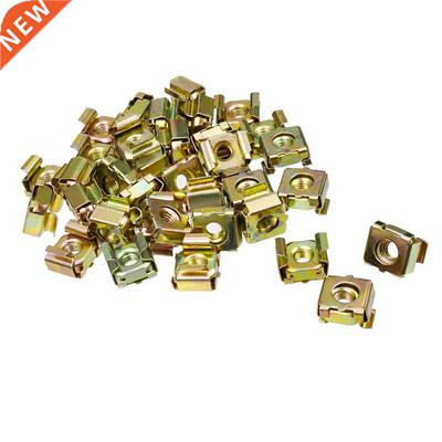 55Pack Zinc Plated M6 Cage Nut Bronze Tone for Server Shelf