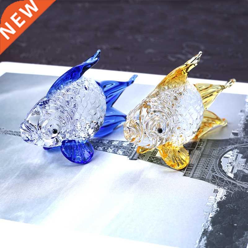 Cryal Goldfish Miniature Figurine Handmade Glass Animal Cr