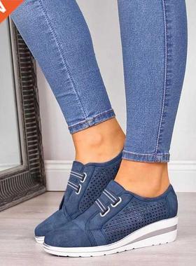 2020 Flock New High Heel Lady Casual Women Sneakers Leisure