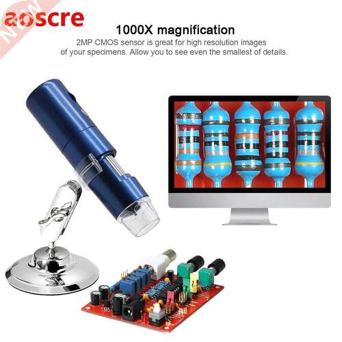 Wireless Wi-Fi Digital Zoom Microscope Haneld Magnifier 2M