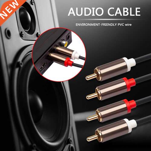Audio Cord Audio Cable Male to Male 1m 2m 3m 2 RCA to 2 RCA