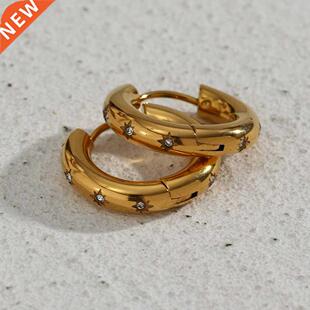 Earings Fashion Jewelry 2022 Non Tarnished Thick Hoop Earrin