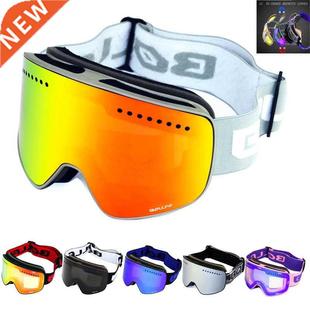 Ski Goggles with Magnetic Double Layer Polarized Lens Skiing