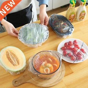 100Pcs Disposable Bowl Cover Plastic Wrap Cover Fresh Food S