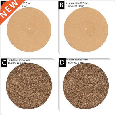 Cork Rubber Turntable Platter Mat Slpmat Ant-Statc For 12