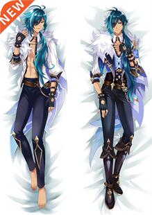 Genshin Impact Dakimakura Handsome Kaeya Xiao Pillow cover H