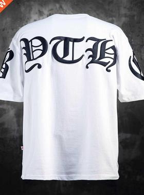 2022 Summer New T-SHIRT Man Sanskrit hip hop Fitness Men t-S