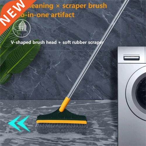 Floor Scru rush 2 In 1 Long Handle Wiper Stiff ristle Win