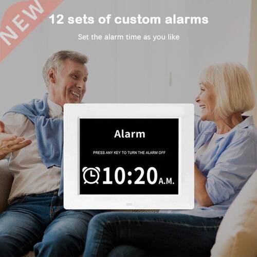 Large Screen LED Digital Alarm Clock with Calendar Desk E