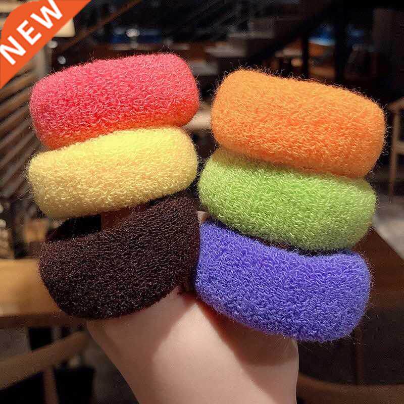 2/6/12 Pcs Women Girls Cute Knitting Solid Elastic Hair Band