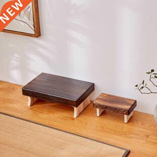 Solid Wood Folding Meditation Bench Step Stool Foot Rest Sto