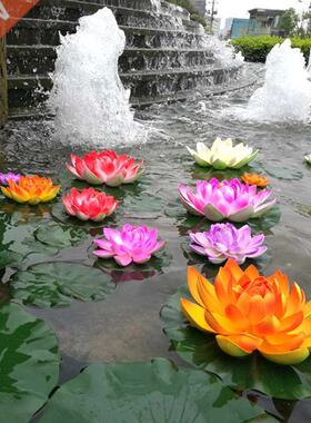 1 Pcs Floating Lotus Mixed Color Artificial Flower Lifelike