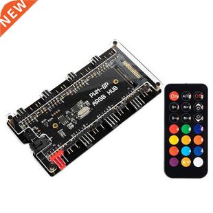 PWM Fan ARGB LED HUB Remote Control 1 To 8 Multi Way Splitte