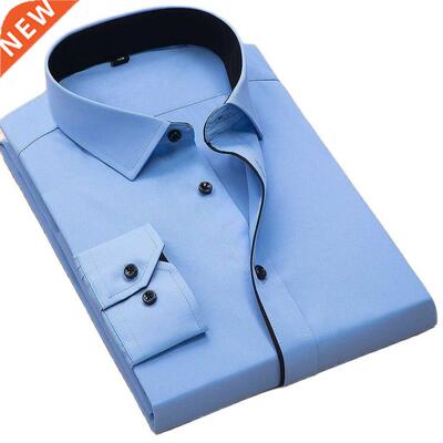 Plus Size 8xl Oversized Shirt TurnDown Collar Long Sleeved T