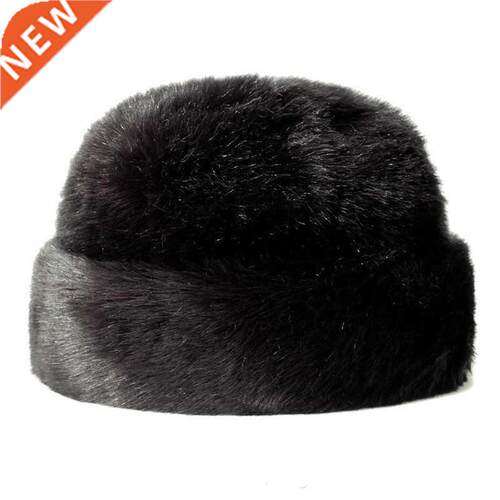 Men Faux Mink Fur Russian Cossack Hat Ushanka Winter Warm l