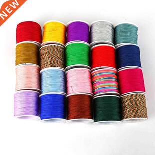 50meter 23colors Nylon Cord Thread Chinese Knot Macrame Cord