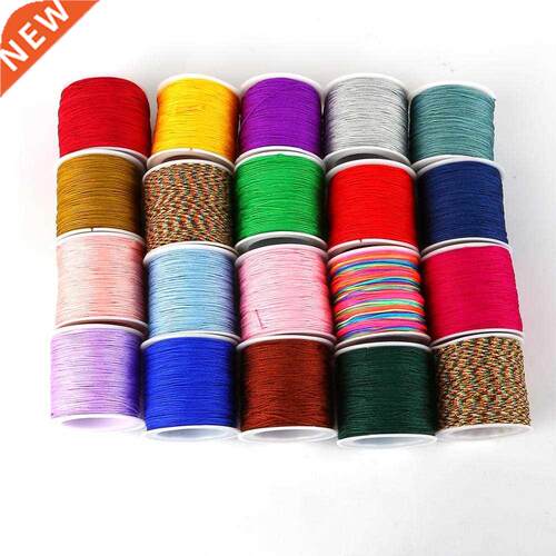 50meter 23colors Nylon Cord Thread Chinese Knot Macrame Cord