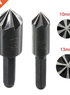 Seven Flute Chamfer Reamer Bit Combined Center Drills Counte