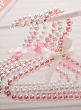 Kids Pearl Plastic Hanger Child Clothes Rack Pet Dog Mini
