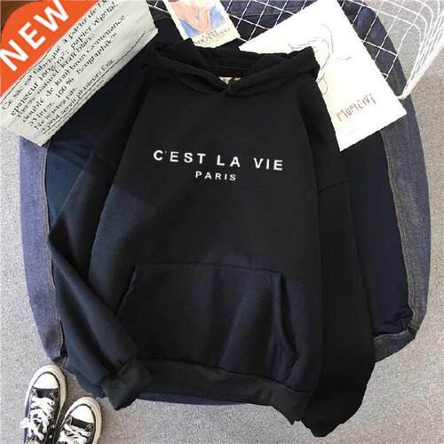 2022 New Fleece Streetwear Hoodies Fashion Letter Print Wome