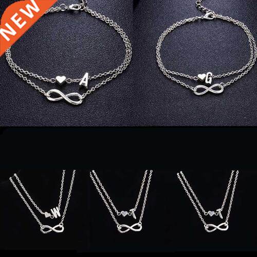Personality Chain Bracelets Silver Color Geometric Infinity