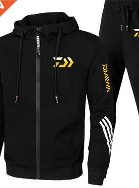 Tracksuits Spring Autumn Hoodie Jogging Trousers Sports Set