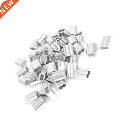 5/32inch Wire Rope Sleeves Clip Fittings Cable Crimps 50pcs