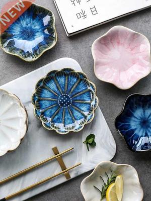 Cute ceramic small plate home small butterfly plate sauce