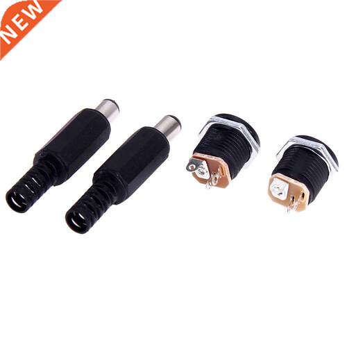 10 Pairs 3A 12V DC Power Plug Male / Female Jack Plugs Socke