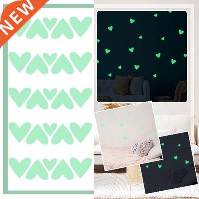 Heart Wall Stickers Fluorescent Stickers Children'S Room