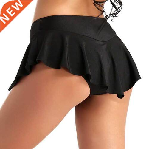 Women Fashion Skirts 2022 Solid Tennis High Waist Plain Skat