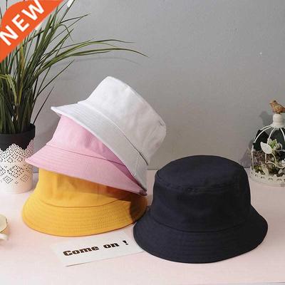Unisex Cotton Bucket Hat Summer Sunscreen Panama Fisherman H