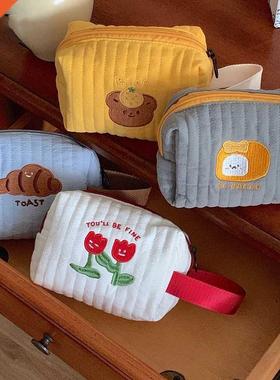 Korean Tulip Quilted Women Bag Cute Big Makeup Storage Bag