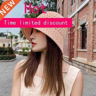 Beach Hats Women Visors Foldable Female Women Summer Sun Hat