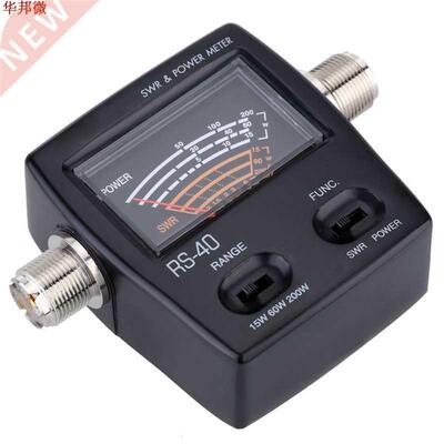 Black Power Meter SWR Standing Wave Ratio Watt Meter Energy