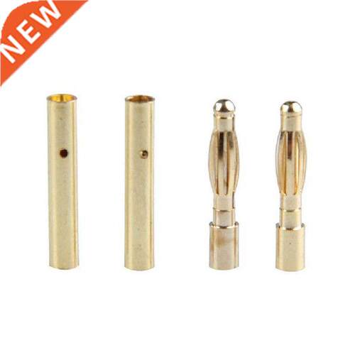 10 pair/lot 2mm Gold Copper Brushless Motor Banana Plug