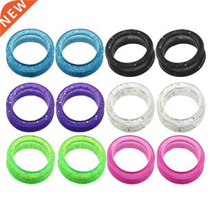 12PCS Hairdressing Scissor Silicone Finger Ring Pet Scissor